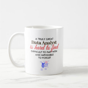 Geweldige data-analist gepersonaliseerde naam cade koffiemok
