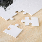 Geweldige ddadige hond met harten Valentijnsdag Legpuzzel (Zijkant)