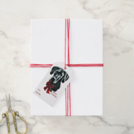 Geweldige ddadige (zwarte) Kerstmis Cadeaulabel