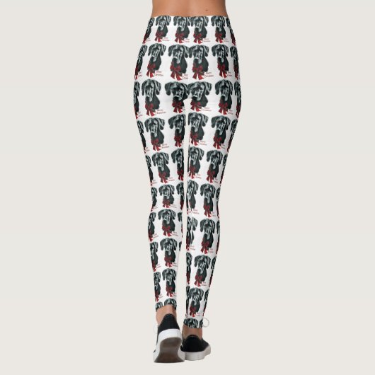 Geweldige ddadige (zwarte) Kerstmis Leggings (Achterkant)