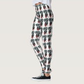 Geweldige ddadige (zwarte) Kerstmis Leggings (Links)