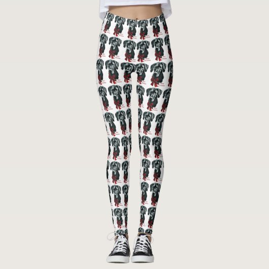 Geweldige ddadige (zwarte) Kerstmis Leggings (Voorkant)