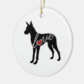 Geweldige ddeliefde keramisch ornament (Links)