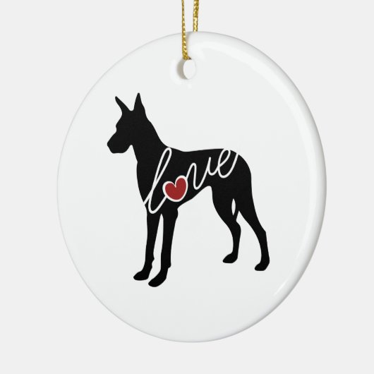 Geweldige ddeliefde keramisch ornament (Links)