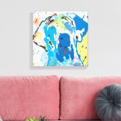 Geweldige ddraafdruk canvas afdruk (Insitu (Woonkamer))