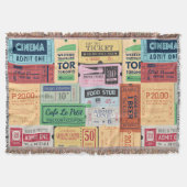 Geweldige  decor Oude cenima tickets Antiek Deken (Voorkant)