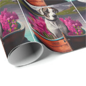 Geweldige Deen op een peddel: een Schilderachtig a Cadeaupapier (Rol Hoek)