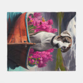 Geweldige Deen op een peddel: een Schilderachtig a Fleece Deken (Voorkant (Horizontaal))