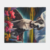 Geweldige Deen op een peddel: een Schilderachtig a Fleece Deken (Voorkant (Horizontaal))