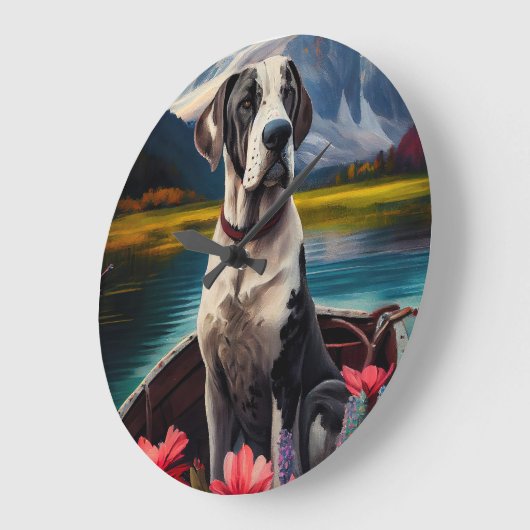 Geweldige Deen op een peddel: een Schilderachtig a Grote Klok (Hoek)