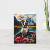 Geweldige Deen op een peddel: een Schilderachtig a Kaart (Voorkant)