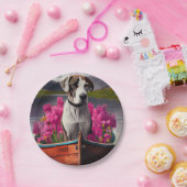 Geweldige Deen op een peddel: een Schilderachtig a Papieren Bordje (Feest)