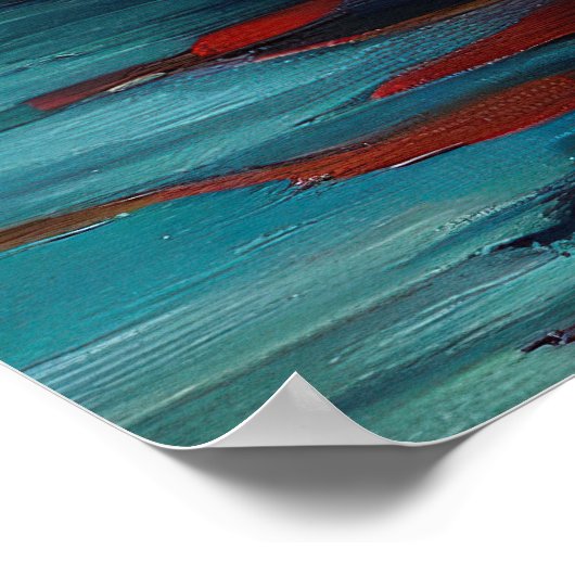 Geweldige Deen op een peddel: een Schilderachtig a Poster (Hoek)