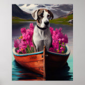 Geweldige Deen op een peddel: een Schilderachtig a Poster (Voorkant)