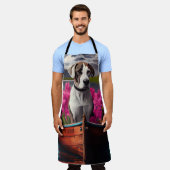 Geweldige Deen op een peddel: een Schilderachtig a Schort (Gedragen)