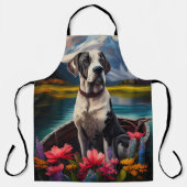 Geweldige Deen op een peddel: een Schilderachtig a Schort (Voorkant)