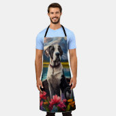 Geweldige Deen op een peddel: een Schilderachtig a Schort (Gedragen)