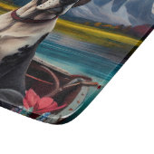 Geweldige Deen op een peddel: een Schilderachtig a Snijplank (Hoek)