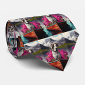 Geweldige Deen op een peddel: een Schilderachtig a Stropdas (Opgerold)