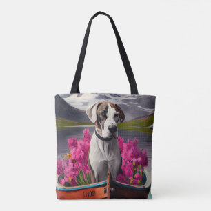 Geweldige Deen op een peddel: een Schilderachtig a Tote Bag
