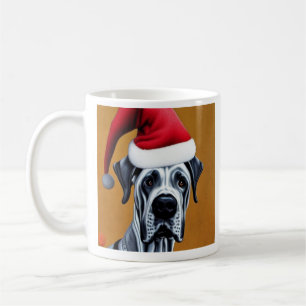 Geweldige Deen, Santa, kerstkoffie Mok