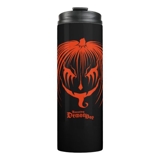 Geweldige Demonboy Pumpkinhead Halloween Thermosbeker (Voorkant)