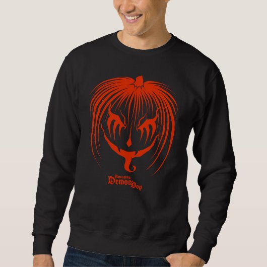 Geweldige Demonboy Pumpkinhead Halloween Trui (Voorkant)
