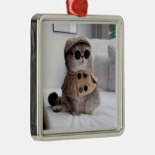 geweldige detective met kerstversiering metalen ornament (Rechts)