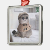 geweldige detective met kerstversiering metalen ornament (Links)