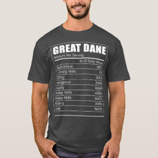 Geweldige dgestalte Dog Grote Dane Lover Grote Dee T-shirt