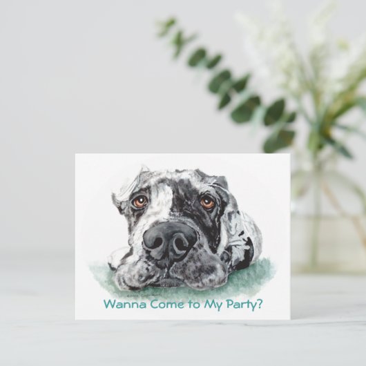 Geweldige dgestapte in Merle Kaart (Staand voorkant)