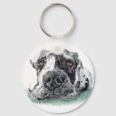 Geweldige dgestapte in Merle Sleutelhanger (Voorkant)