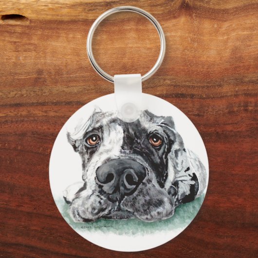 Geweldige dgestapte in Merle Sleutelhanger (Voorkant)