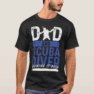 Geweldige diepe onderwater snorkelaar duiken snork t-shirt