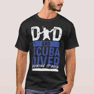 Geweldige diepe onderwater snorkelaar duiken snork t-shirt