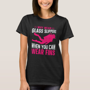 Geweldige diepe onderwater snorkelaar scuba duiken t-shirt