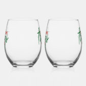 Geweldige Dingen Binnen Wijnglas Zonder Voet (Links)