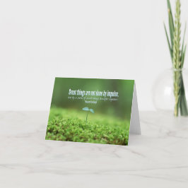 Geweldige dingen Inspirerend groet Opmerking Kaart