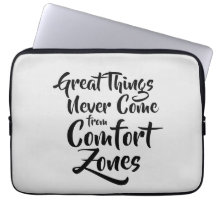 Geweldige dingen komen nooit van Comfort Zones Quo