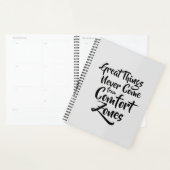 Geweldige dingen komen nooit van Comfort Zones Quo Planner (Display)