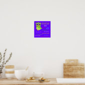 Geweldige dingen over. . . Cute Owl Poster (Keuken)