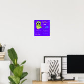 Geweldige dingen over. . . Cute Owl Poster (Thuiskantoor)