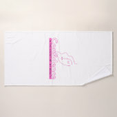 Geweldige dingen vergen tijd T-shirt Badhanddoek (Badhanddoek)