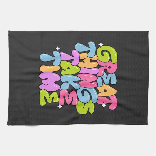 Geweldige dingen vergen tijd T-shirt Theedoek (Horizontaal)