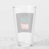 Geweldige dingen wachten glas (Achterkant)