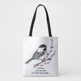 Geweldige dingen worden gedaan door een reeks klei tote bag