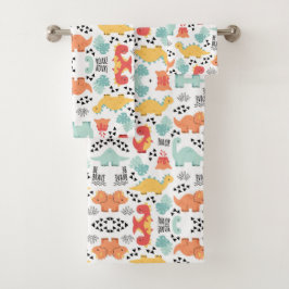 Geweldige dinosaurussen bad handdoek