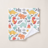 Geweldige dinosaurussen bad handdoek (Wasdoekje)