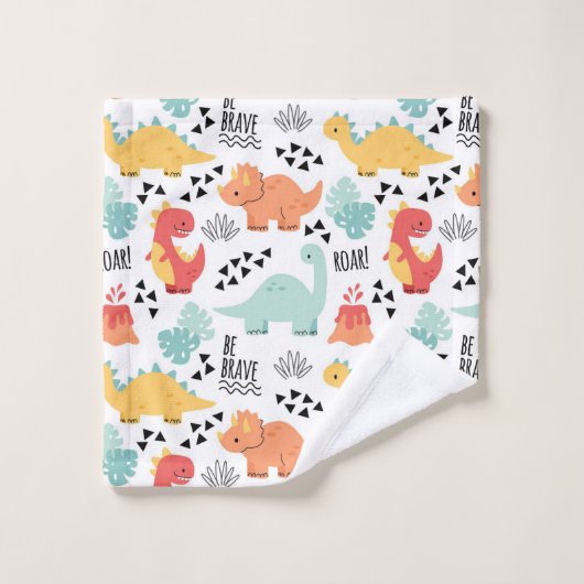 Geweldige dinosaurussen bad handdoek (Wasdoekje)