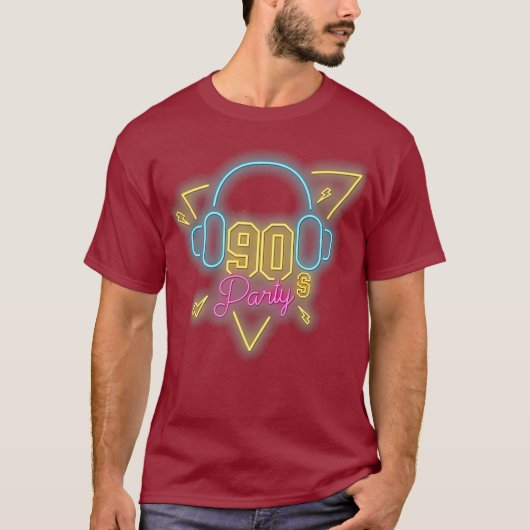 geweldige Disco 90s Party Dance Retro T-shirt (Voorkant)